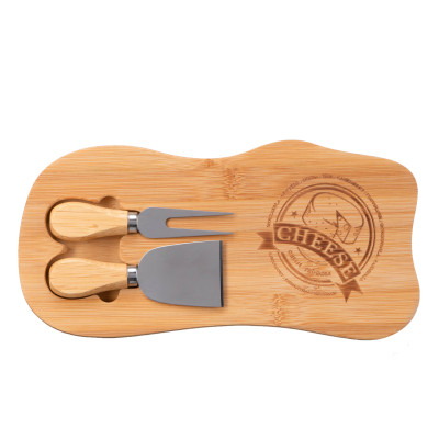 ARDESTO Набір для подачі сиру Midori, 28х14х2см, бамбук, метал ARDESTO Набір для подачі сиру Midori, 28х14х2см, бамбук, метал