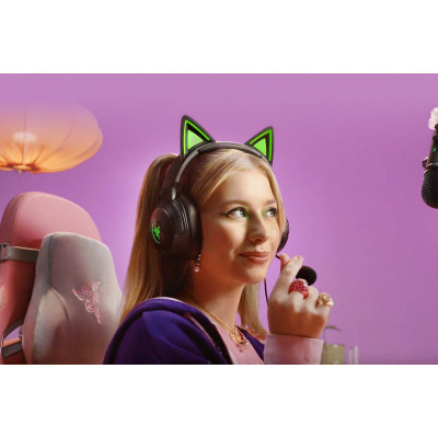 Гарнітура Razer Kraken Kitty V2, RGB, USB-A, чорний
