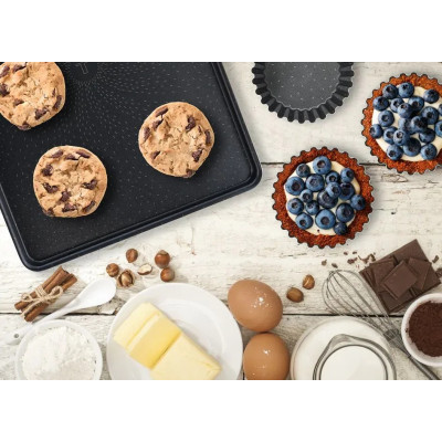 Деко Tefal Success, прямокутна, 19х25см, алюміній, чорний Деко Tefal Success, прямокутна, 19х25см, алюміній, чорний