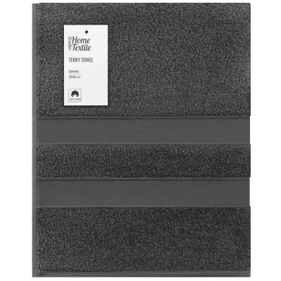 Рушник махровий ARDESTO Splendid 50х90см, 100% бавовна, сірий темний Рушник махровий ARDESTO Splendid 50х90см, 100% бавовна, сірий темний