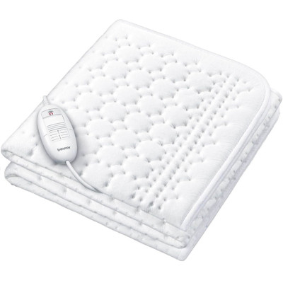 Електропростирадло Beurer, від мережі, 130х75см, 50Вт, 3 режими, фліс, білий Електропростирадло Beurer, від мережі, 130х75см, 50Вт, 3 режими, фліс, білий