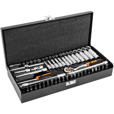 Neo Tools Набір інструментів, Набір торцевих головок, 63шт, 1/4 Neo Tools Набір інструментів, Набір торцевих головок, 63шт, 1/4