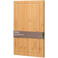 ARDESTO Дошка кухонна з жолобом Midori, 40х28х1.5см, бамбук ARDESTO Дошка кухонна з жолобом Midori, 40х28х1.5см, бамбук