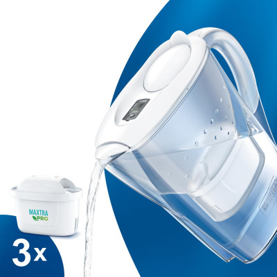 Фільтр-глечик Brita Marella XL Memo MXPro 3.5л (2л очищеної води) з фільтр-картриджем білий 3шт Фільтр-глечик Brita Marella XL Memo MXPro 3.5л (2л очищеної води) з фільтр-картриджем білий 3шт