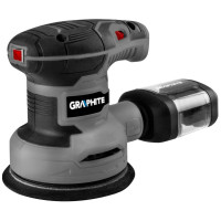 Шліфмашина ексцентрикова GRAPHITE 300Вт 125мм 7000-13000об/хв орбіта 1мм 1.21кг Шліфмашина ексцентрикова GRAPHITE 300Вт 125мм 7000-13000об/хв орбіта 1мм 1.21кг