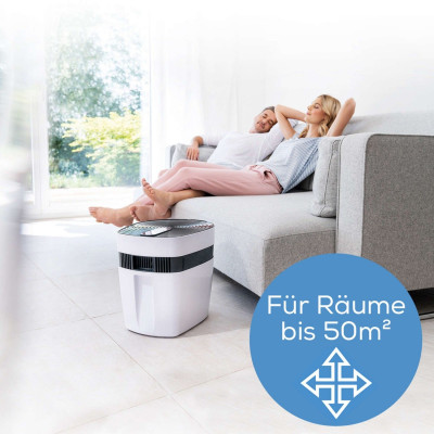 Beurer Очисник повітря Maremed, 50м2, 150м3/год, дисплей, білий