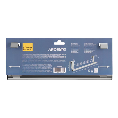 Вішак для душової кабіни ARDESTO Vigor 30см, нержавіюча сталь, ЕВА Вішак для душової кабіни ARDESTO Vigor 30см, нержавіюча сталь, ЕВА