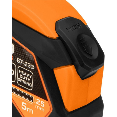 Neo Tools Рулетка, 5мx25мм, з фіксатором змотування, магніт Neo Tools Рулетка, 5мx25мм, з фіксатором змотування, магніт