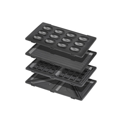 Сендвічмейкер Ardesto 700Вт, алюміній, 4 пластини, корпус-нержав.сталь/пластик, чорно-сріблястий