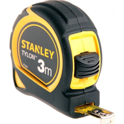 Рулетка Stanley Tylon, 3м, 12.7 мм, сталева стрічка, корпус двокомпонентний