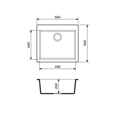 Набір кухонний Adamant Univer, штучний камінь, квадрат, без крила, 560х500х200мм, чаша - 1, врізна, сірий + змішувач та дозатор Набір кухонний Adamant Univer, штучний камінь, квадрат, без крила, 560х500х200мм, чаша - 1, врізна, сірий + змішувач та дозатор