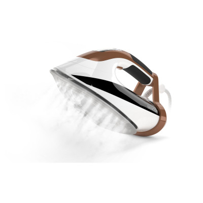 Праска Sencor, 2800Вт, 330мл, паровий удар -195гр, постійна пара - 55гр, pro та auto режими, керам. підошва, біло-коричневий Праска Sencor, 2800Вт, 330мл, паровий удар -195гр, постійна пара - 55гр, pro та auto режими, керам. підошва, біло-коричневий