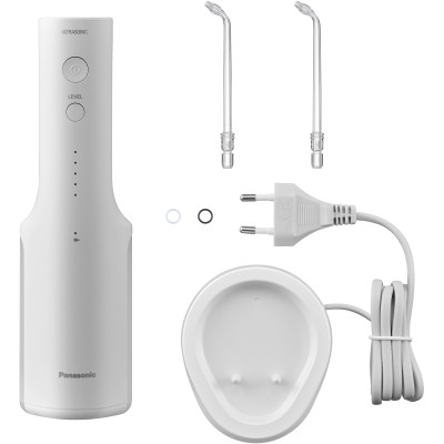 Іригатор Panasonic портативний, чаша 200 мл, Li-ion аккум. в компл., 2 насадки, білий