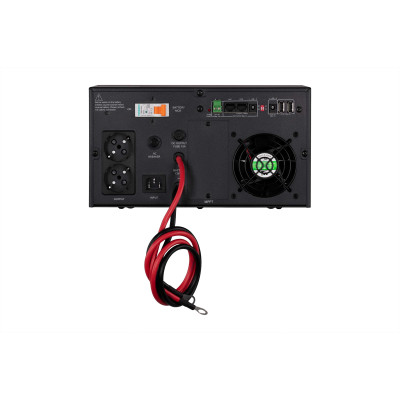 Інвертор 2E HI600, 600W, 12V - 230V, LCD, AVR, 2xSchuko + DC output 2E-HI600