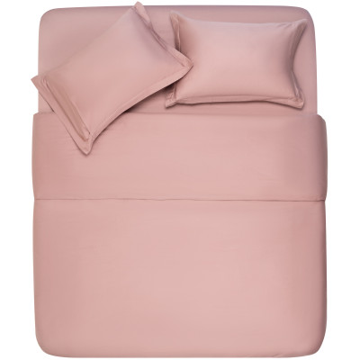 Простирадло на резинці ARDESTO Mix&Match Premium, 160х200+30см, 100% бавовна, сатин, рожевий світлий