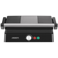 ARDESTO Гриль прижимний GH-1800MB, 1800Вт, розкриття на 180°, чорно-сріблястий