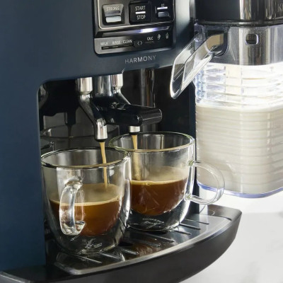 Кавомашина Krups Harmony Milk 1.7л, зерно, автомат.капучинатор, авторецептів - 5, синій Кавомашина Krups Harmony Milk 1.7л, зерно, автомат.капучинатор, авторецептів - 5, синій