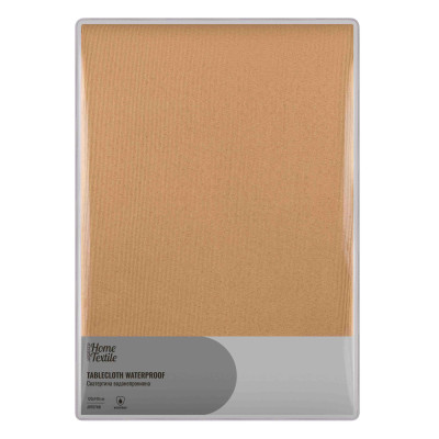 Скатертина ARDESTO Waterproof 120х140см, 100% поліестер, бежевий
