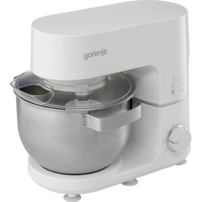 Кухонна машина Gorenje 800Вт, чаша-метал, корпус-метал, насадок-3, білий