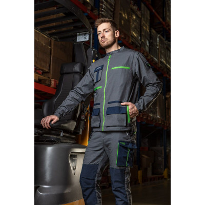 Штани робочі Neo Tools Premium, 100% бавовна, тканина Ripstop, посилення тканиною Cordura, XS(46), сіро-синій Штани робочі Neo Tools Premium, 100% бавовна, тканина Ripstop, посилення тканиною Cordura, XS(46), сіро-синій