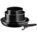 Набір посуду Tefal Ingenio Easy Cook & Clean, 5предметів, алюміній, нержавіюча сталь, бакеліт, чорний