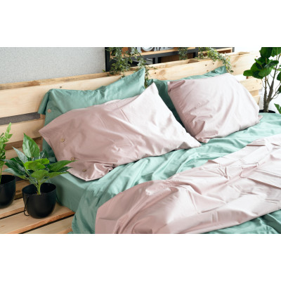 Простирадло ARDESTO Mix&Match, 240х260см, 100% бавовна, сатин, зелений