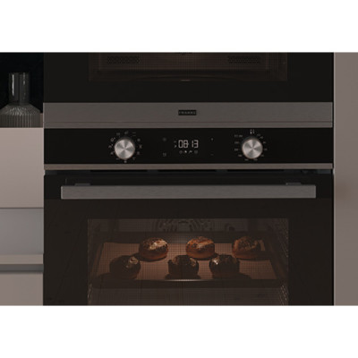 Духова шафа Franke електрична, 71л, піроліз, сенсорное упр, дисплей, таймер, чорний+нерж Духова шафа Franke електрична, 71л, піроліз, сенсорное упр, дисплей, таймер, чорний+нерж
