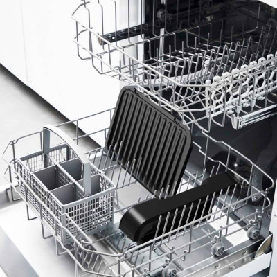 Tefal Гриль прижимний OptiGrill 2в1 Black, 2100Вт, темп. режимів-4, з`ємні пластини, метал, чорний