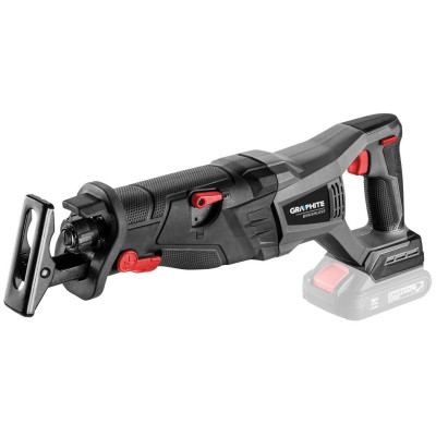 Пила шабельна акумуляторна GRAPHITE Energy+ 18В пропил 120мм хід 28мм 2.64кг без АКБ та ЗП Пила шабельна акумуляторна GRAPHITE Energy+ 18В пропил 120мм хід 28мм 2.64кг без АКБ та ЗП