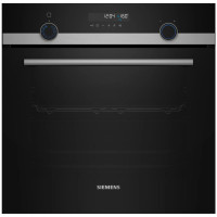 Духова шафа Siemens електрична, 66л, A, дисплей, конвекція, телескопічні направляючі, чорний