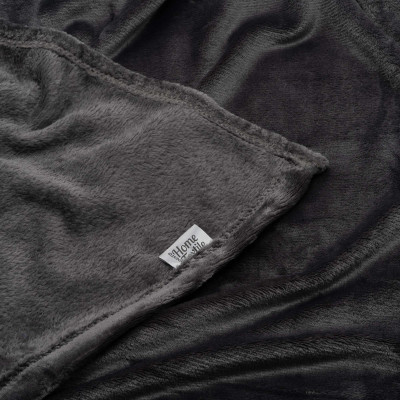 Плед ARDESTO Flannel, 200x220см, 100% поліестер, темно-сірий