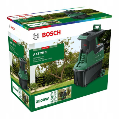 Измельчитель садовый Bosch AXT 25 D 2500Вт 40мм 31.3кг фреза низкошумный