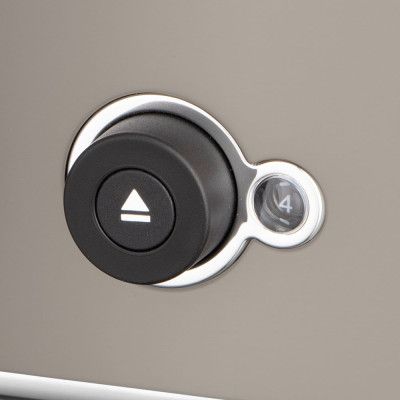 Тостер Russell Hobbs Distinctions 2-Slice 1670Вт, підігрів, розморожування, пластик, сріблясто-сірий