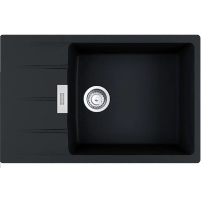 Мийка кухонна Franke Centro, фраграніт, прямокутник, з крилом, 780х500х200мм, чаша - 1, накладна, CNG 611-78 XL , онікс