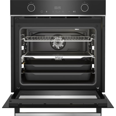 Духовой шкаф Beko электрический, 72л, A+, дисплей, конвекция, черный (BBVM13400XDS)