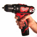 Шурупокрут-дриль акумуляторний Milwaukee M12 BPD-202C 12В 2х2А·год 30Нм 0-1500об/хв ЗП C12 C кейс 1.2кг