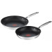 Набір сковород Tefal Duetto+, 2шт, 24/28см, нержавіюча сталь