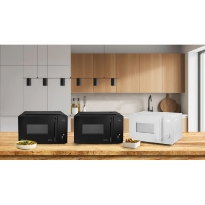 Мікрохвильова піч Gorenje, 23л, електр. керув., 800Вт, гриль, дисплей, 20 програм, інвертор, чорний Мікрохвильова піч Gorenje, 23л, електр. керув., 800Вт, гриль, дисплей, 20 програм, інвертор, чорний