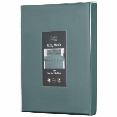Підковдра ARDESTO Mix&Match Premium, 160х220см, 100% бавовна, сатин, зелений