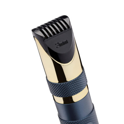 Тример Babyliss Diamond Precision, для брів, вусів, носа та вух, 1хАА, насадок-3, чохол, сталь, синій Тример Babyliss Diamond Precision, для брів, вусів, носа та вух, 1хАА, насадок-3, чохол, сталь, синій