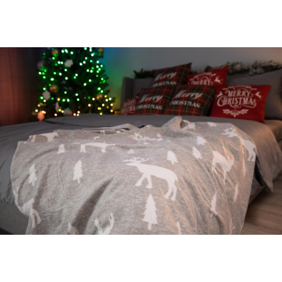 Плед ARDESTO Fleece 130x160см, 100% поліестер, олені