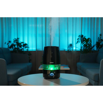 Зволожувач повітря ARDESTO ультразвуковий, 30м2, 4л, 280мл/г, електр. кер-ння, пульт ДК, верх. залив води, дисплей, чорний Зволожувач повітря ARDESTO ультразвуковий, 30м2, 4л, 280мл/г, електр. кер-ння, пульт ДК, верх. залив води, дисплей, чорний