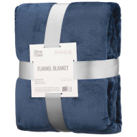 Плед ARDESTO Flannel 160х200см, 100% поліестер, синій темний