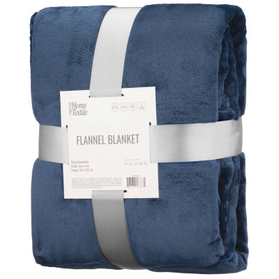 Плед ARDESTO Flannel 160х200см, 100% поліестер, синій темний Плед ARDESTO Flannel 160х200см, 100% поліестер, синій темний