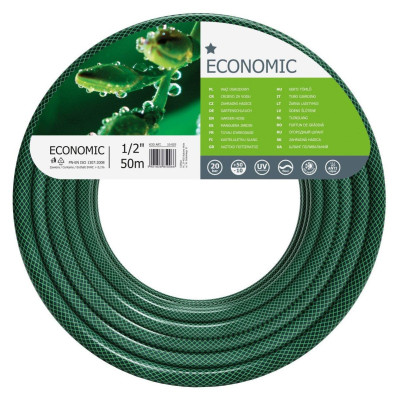 Шланг садовий Cellfast ECONOMIC, 1/2", 50м, 3 шари, до 20 Бар, -10…+50°C (10-003)