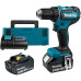 Шурупокрут-дриль акумуляторний Makita DDF485SFJ 18B 1х3А·год 27-50Нм 0-500·0-1900об/хв кейс 1.7кг