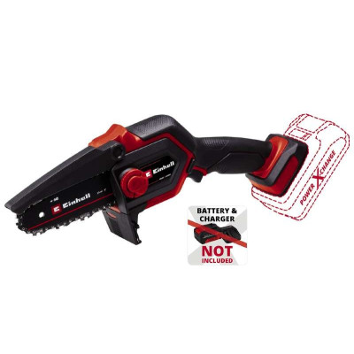 Einhell Пила ланцюгова акумуляторна GE-PS 18/15 Li BL - Solo, PXC 18В, безщіткова, шина 158 мм, різ 125 мм, 4.8 м/с, 1.1 кг (без АКБ і ЗП)