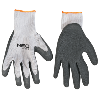Neo Tools Рукавички робочі, латексне покриття, б/п, р.8, білий