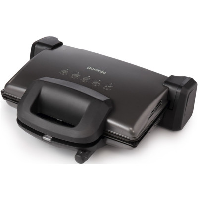 Гриль Gorenje прижимной 1800Вт, темп. режимов-4, съемные пластины, раскрытие на 180°, металл, графит (KR1800SDP) Гриль Gorenje прижимной 1800Вт, темп. режимов-4, съемные пластины, раскрытие на 180°, металл, графит (KR1800SDP)