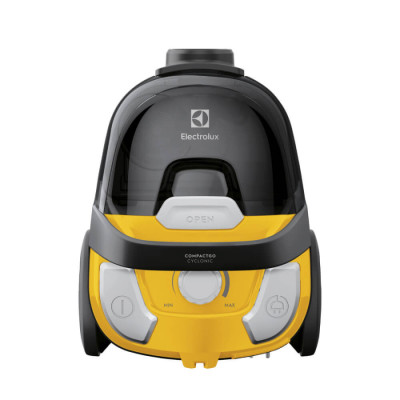 Пилосос Electrolux контейнерний, 600Вт, конт пил -0.92л, 3 насадки, жовтий Пилосос Electrolux контейнерний, 600Вт, конт пил -0.92л, 3 насадки, жовтий